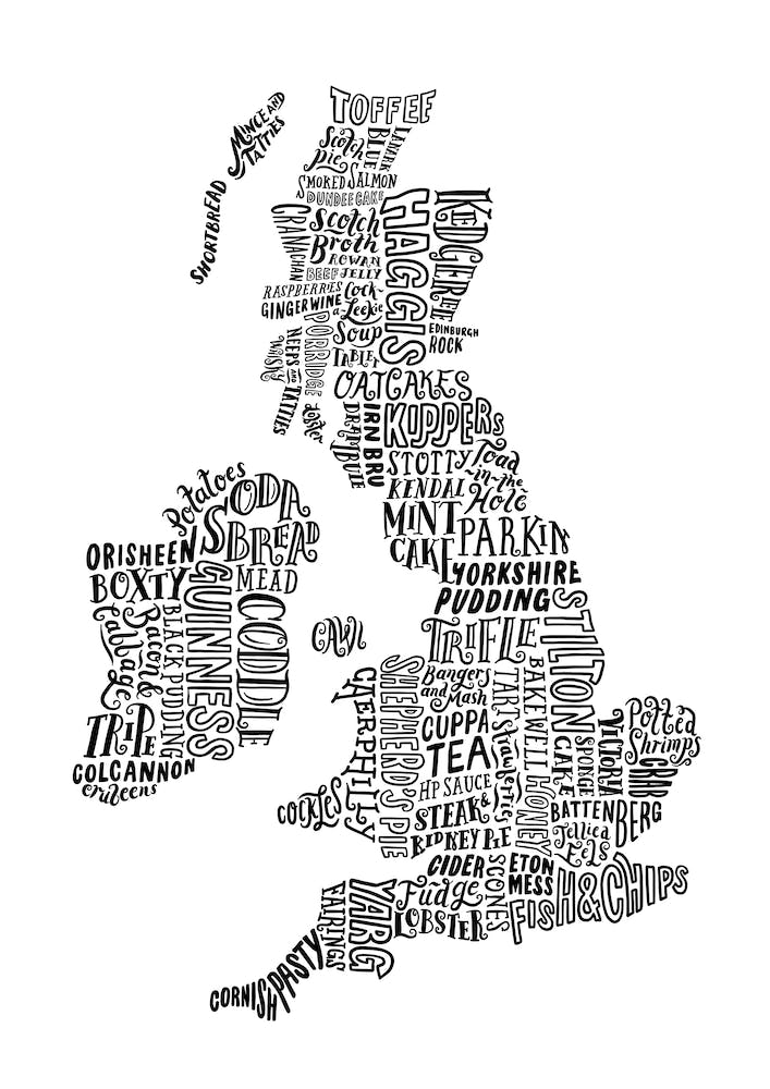 British Food Map