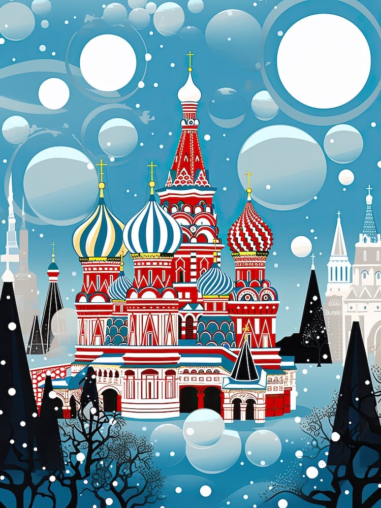 Moscow, Illustration In The Style Of Pop Art 4