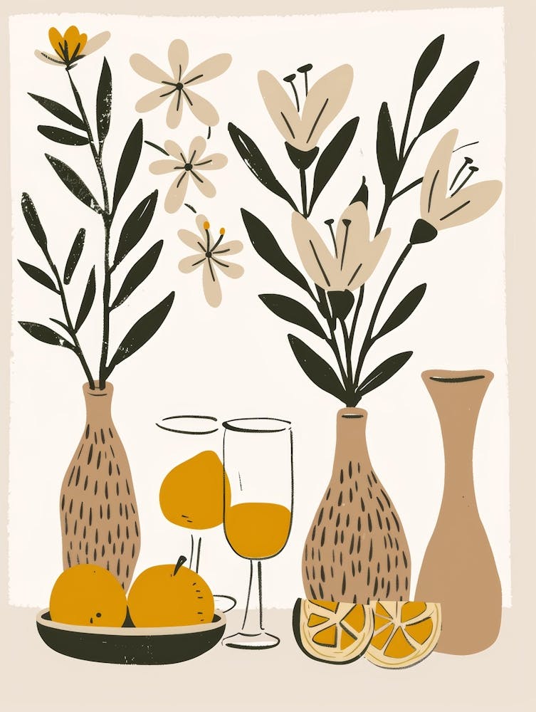 Oranges And Flowers 9