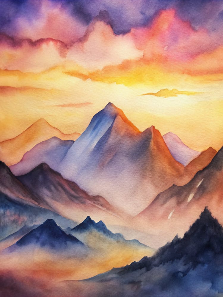A Modern Aesthetic Blending Warm Sunset Hues With (1)