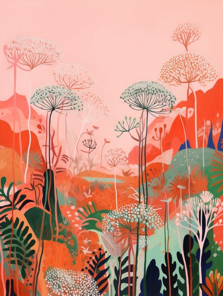 Boho Wildflower Painting Queen Annes Lace 2