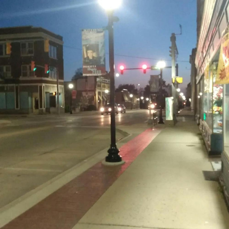 Street Scene At Dusk