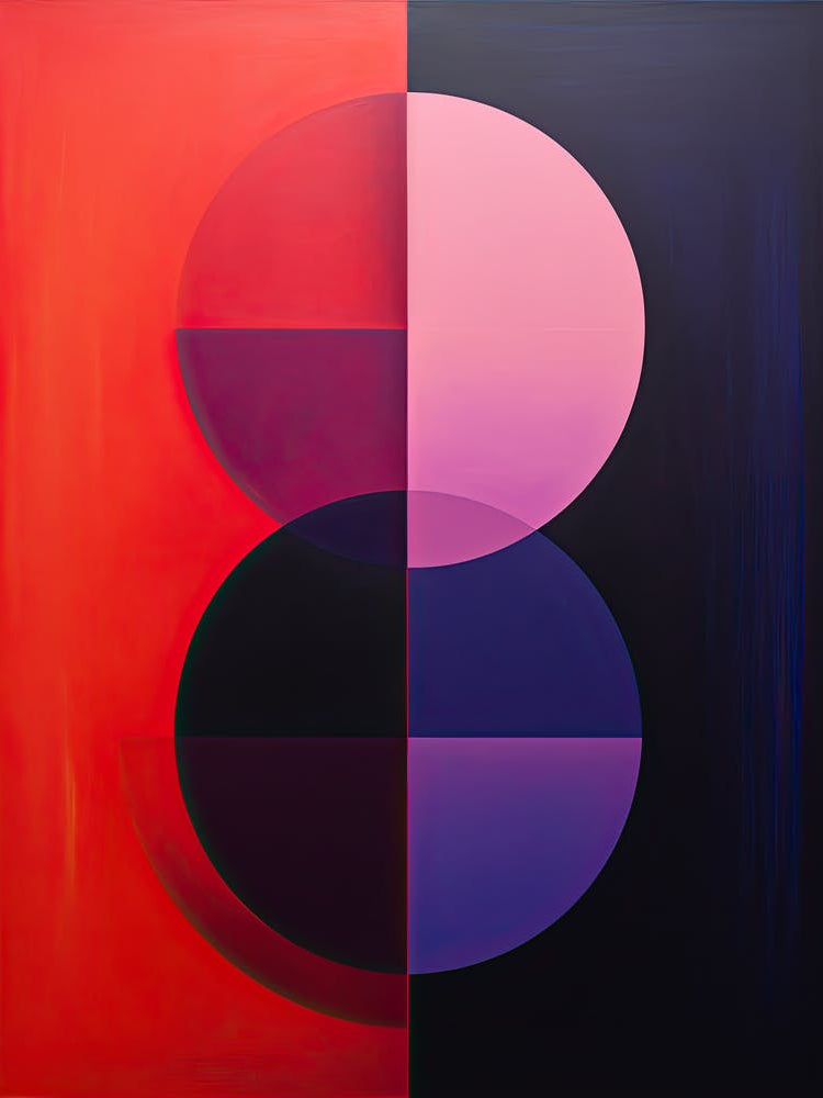 '8' Red Bauhaus style