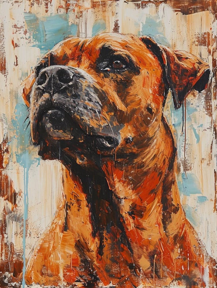 Boerbull Acrylic Painting 3
