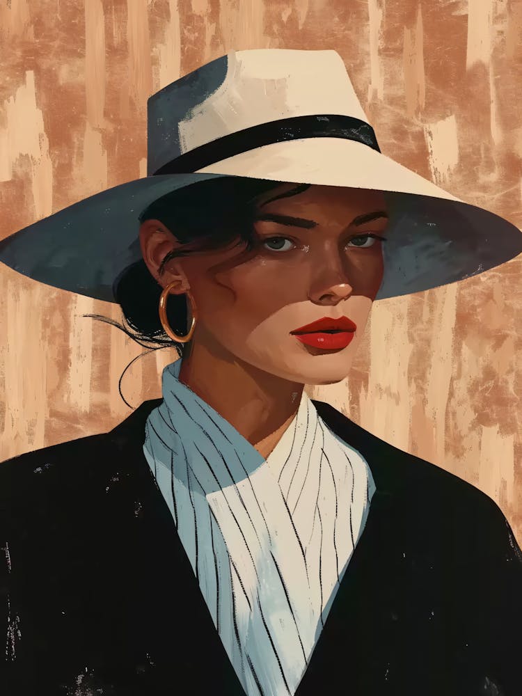 Woman In A Hat 13