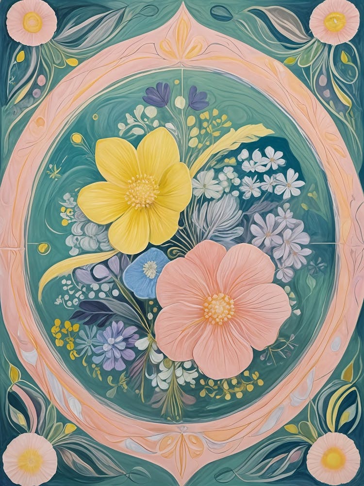 Floral Dream Oval no2