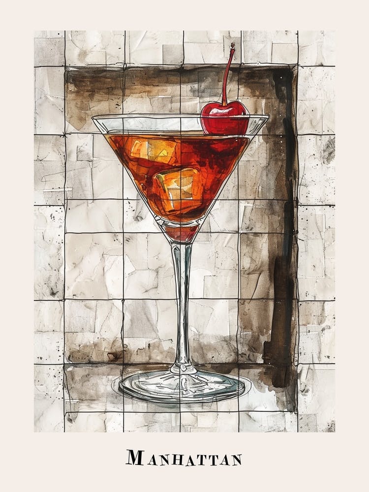Manhattan Tile Poster 4