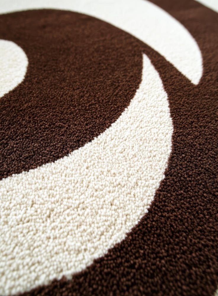 Brown And White Rug
