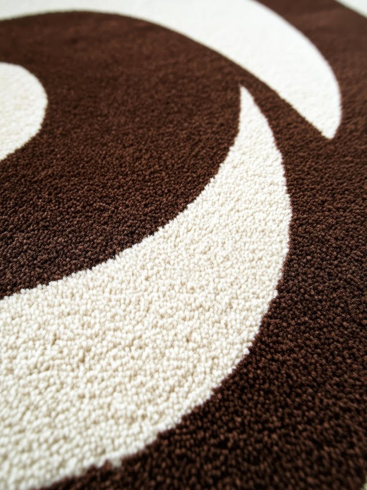 Brown And White Rug
