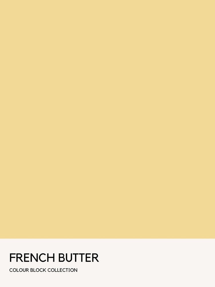 French Butter Colour Block Poster