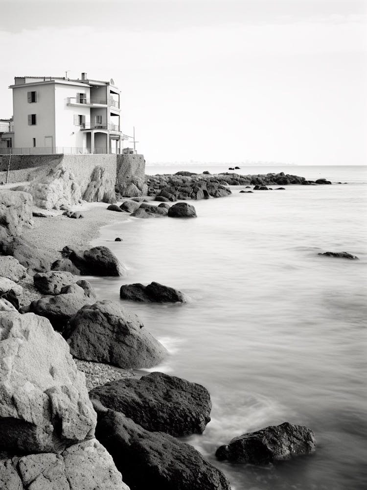 Santa Marinella, Italy, Black And White Photography 3