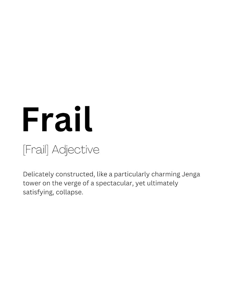 Frail Definition Meaning 1