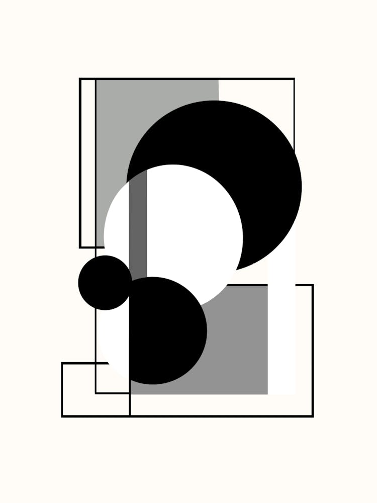 Modern Wall Art Decor, Black and White Contemporary, Unique Home Decor, Sleek Wall Design for Living Room 1