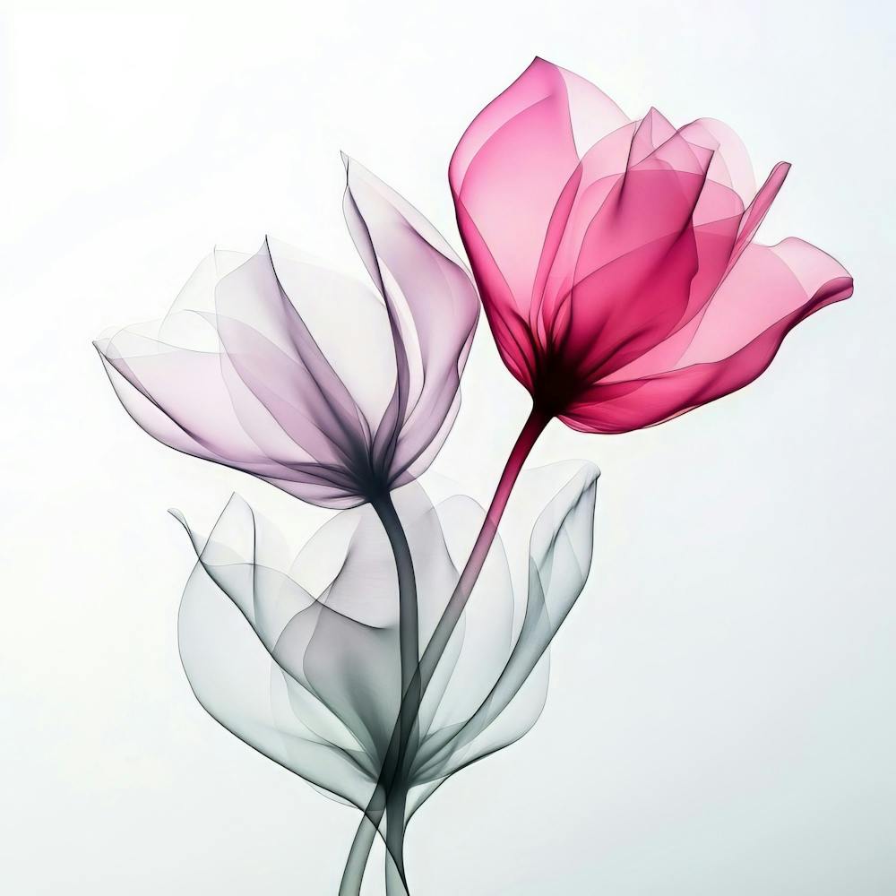 Pastel X Ray Icm Flowers 13