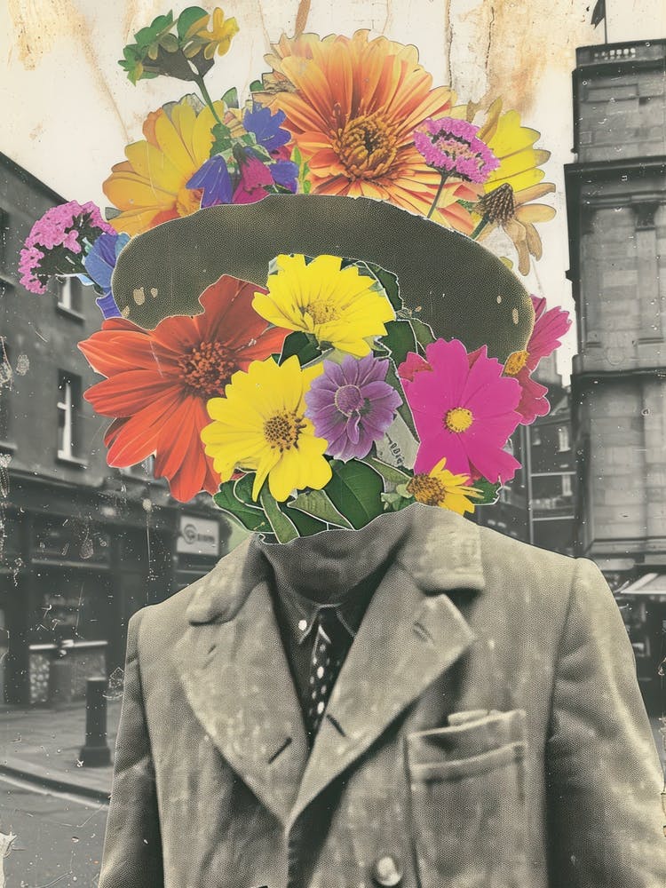 Dublin   Floral Retro Collage Style 3