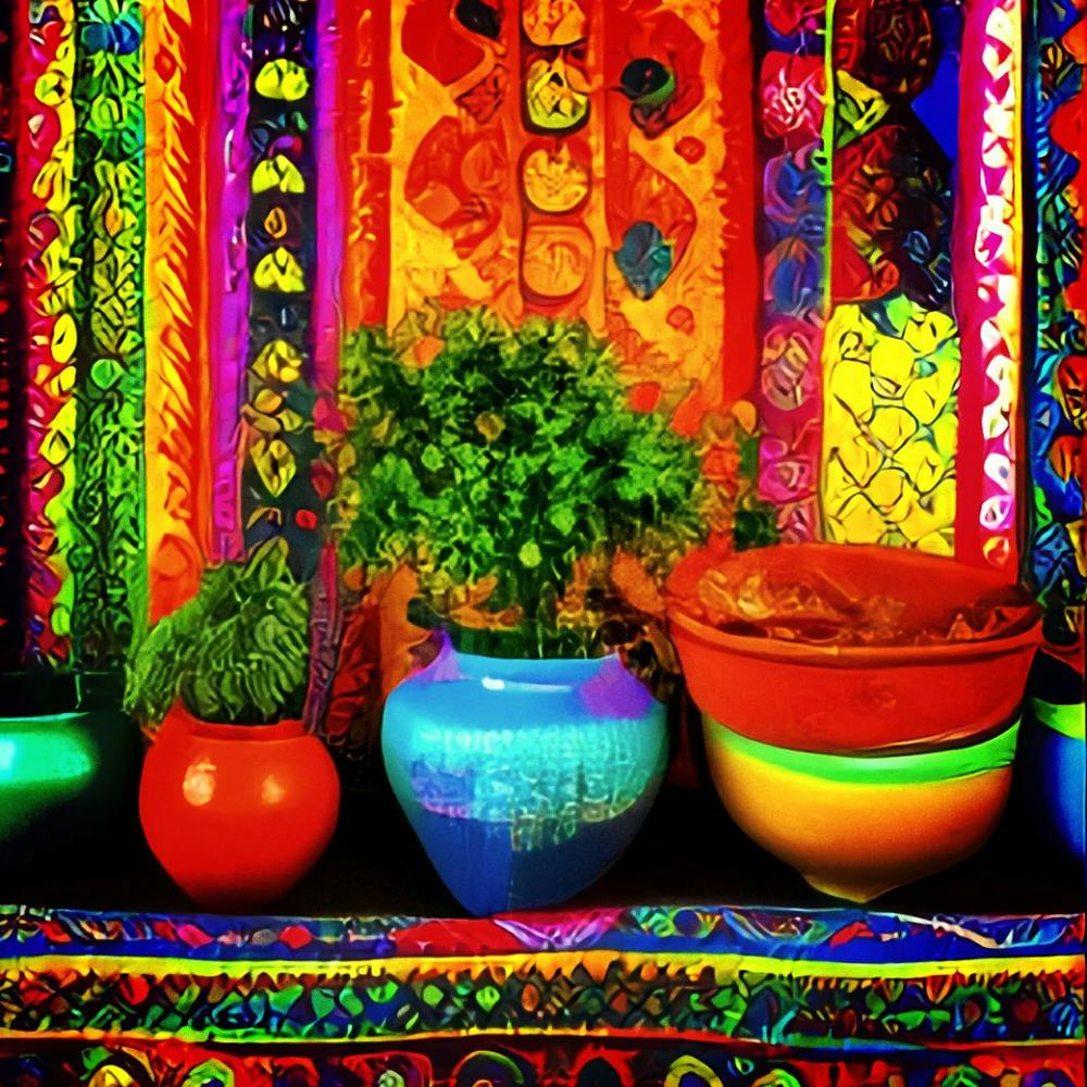 Colorful Mexican folklore
