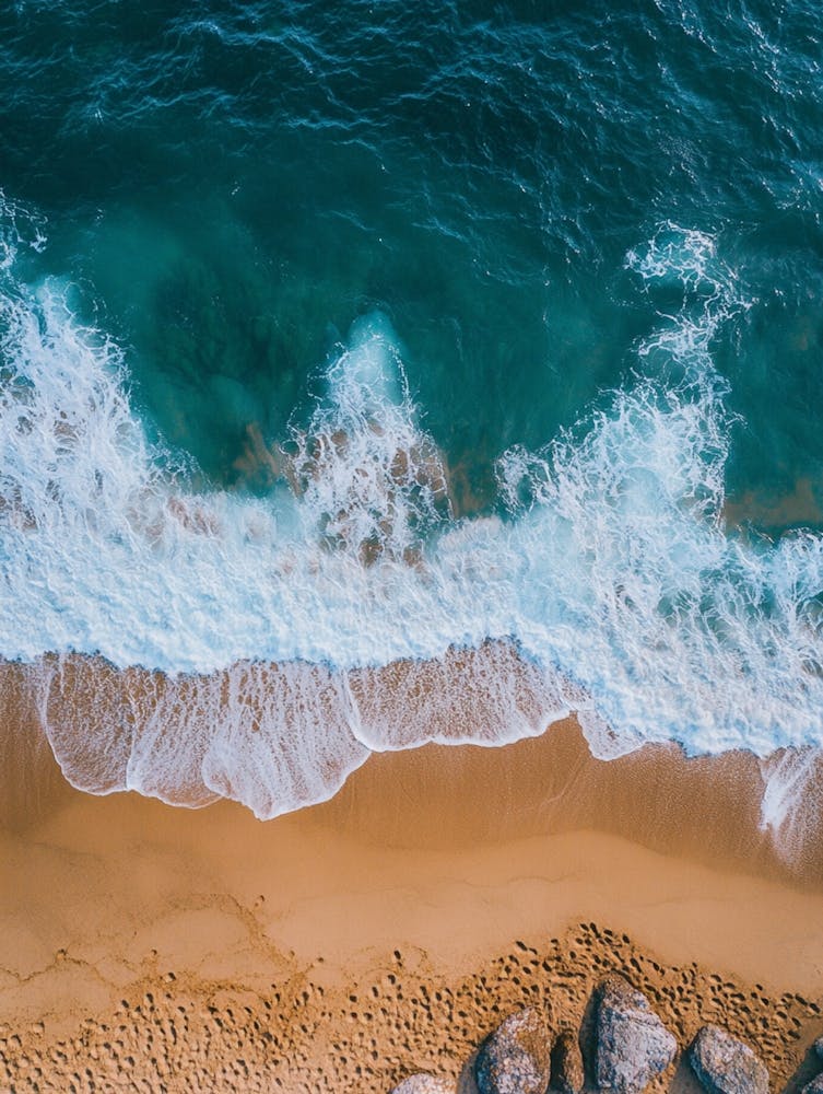 Aerial View Of A Beach 128