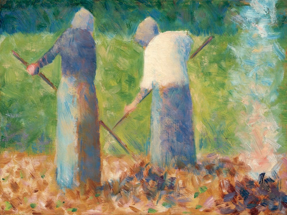Haymakers At Montfermeil, Georges Seurat