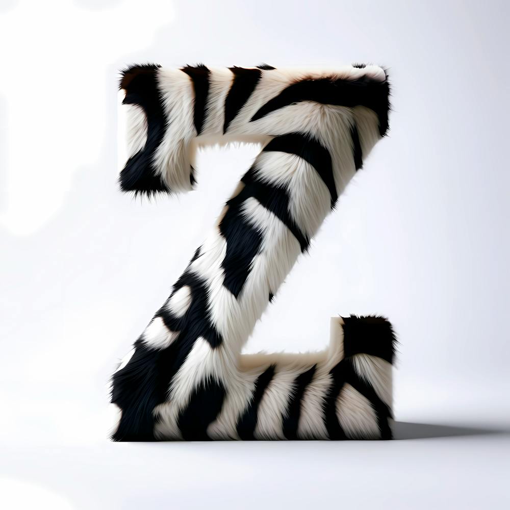 Zebra Letter Z