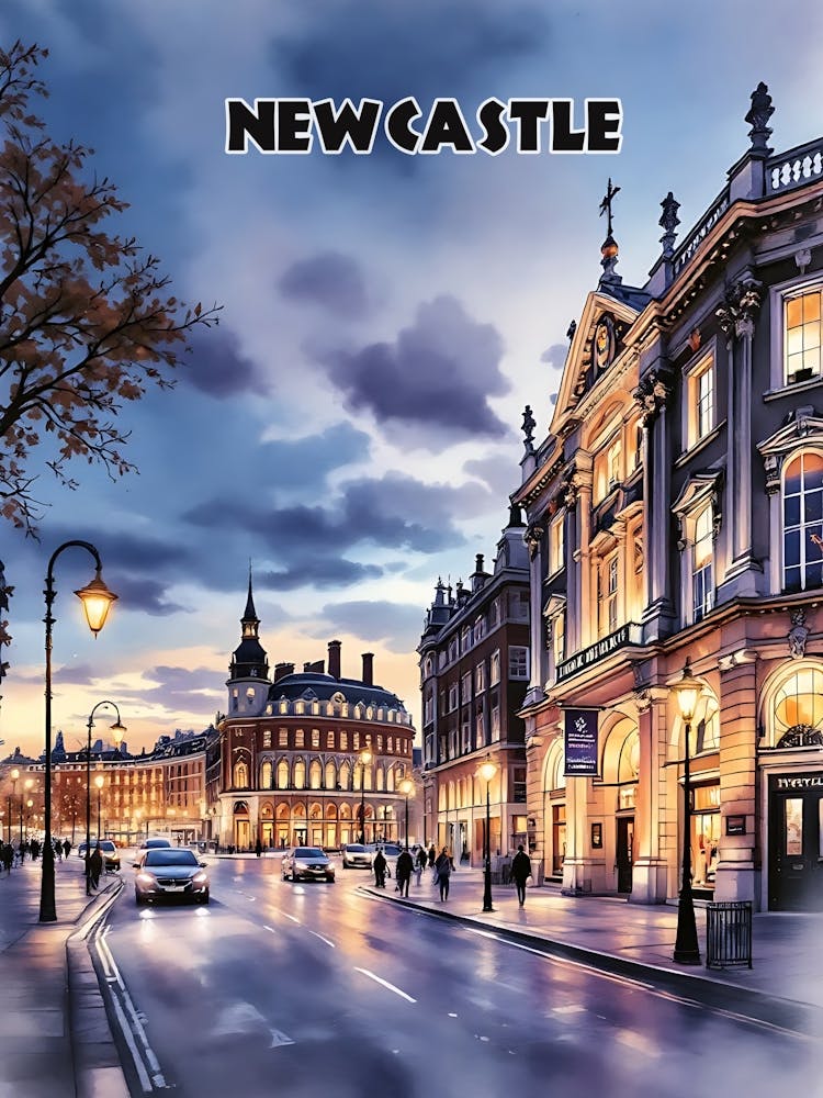 Newcastle Retro Vintage Travel V 03
