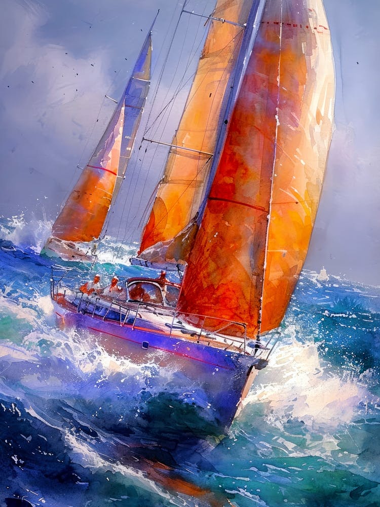 Sailboats In The Ocean 2 sport
