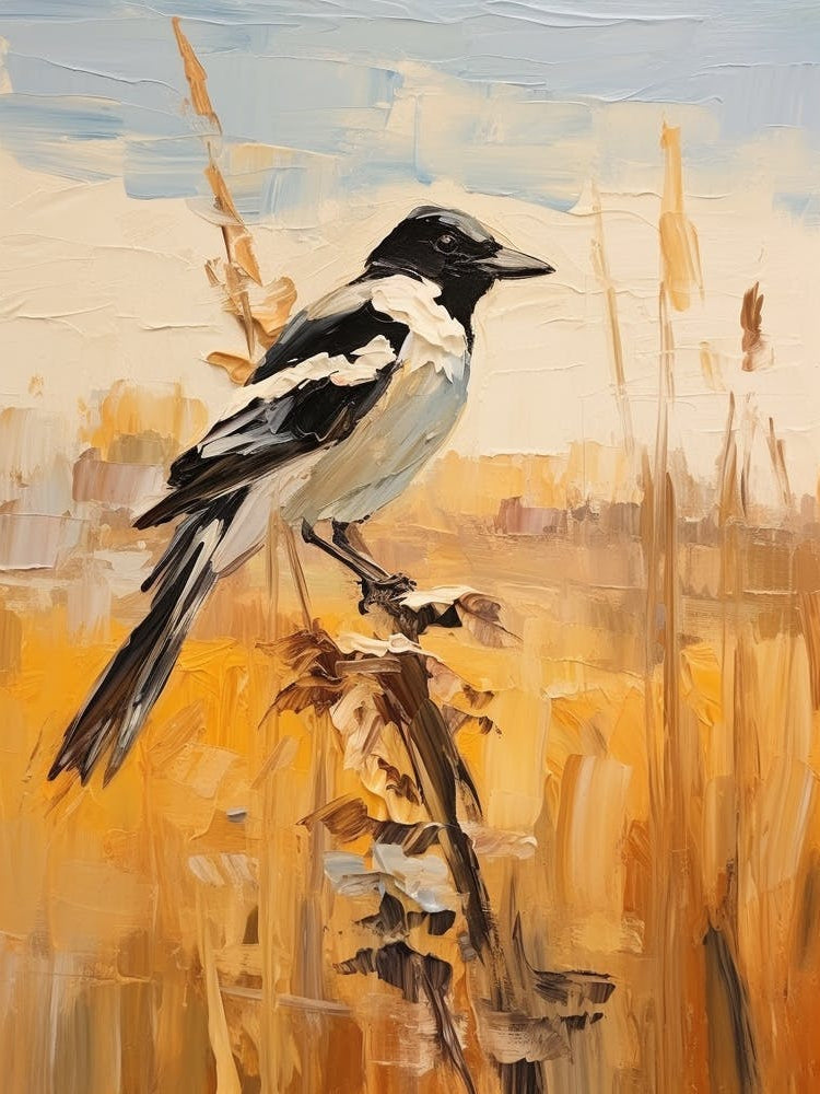 Bird Painting Magpie 8