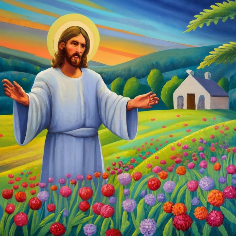 Jesus im Feld