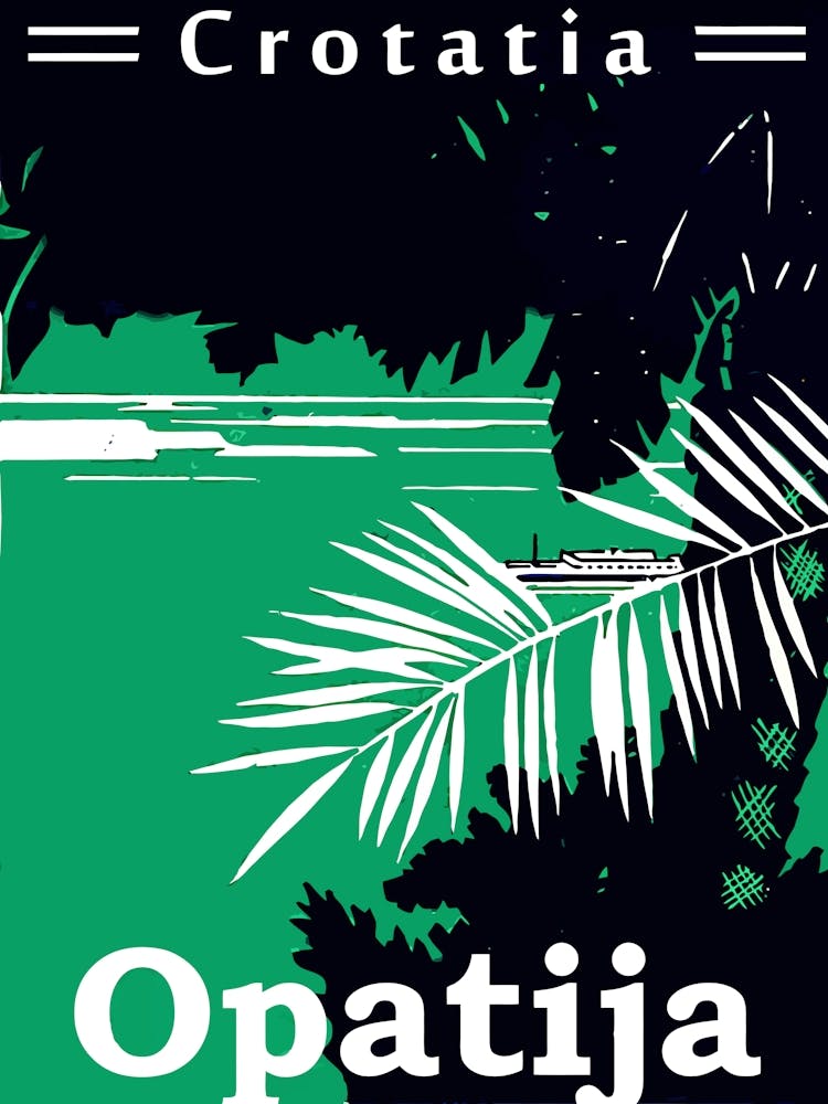 Opatia, Croatia, View On The Adriatic Sea