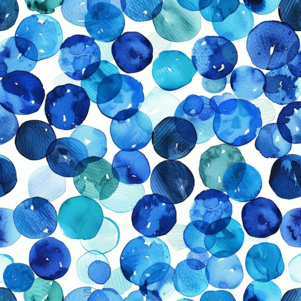 Blue Watercolor Circles 1