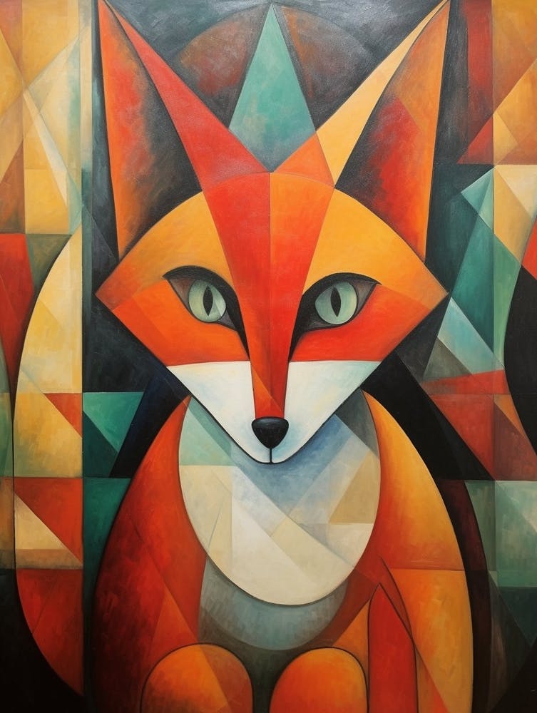 Fox Abstract Pop Art 8