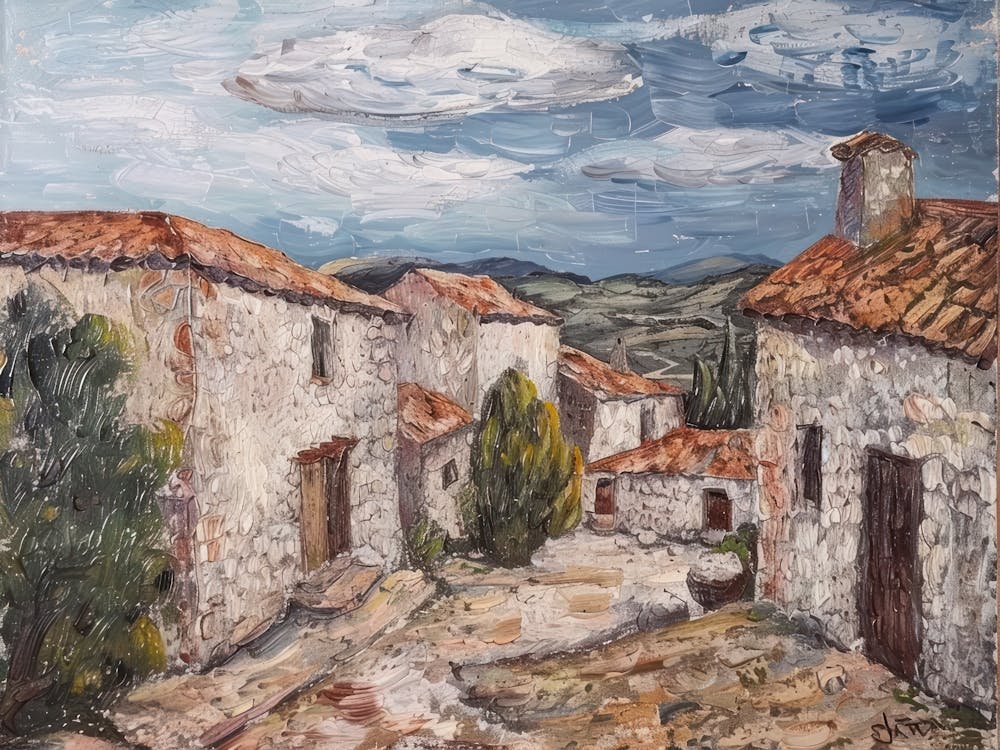 Winter Tranquility S Edge Painting Inspired By Paul Cezanne