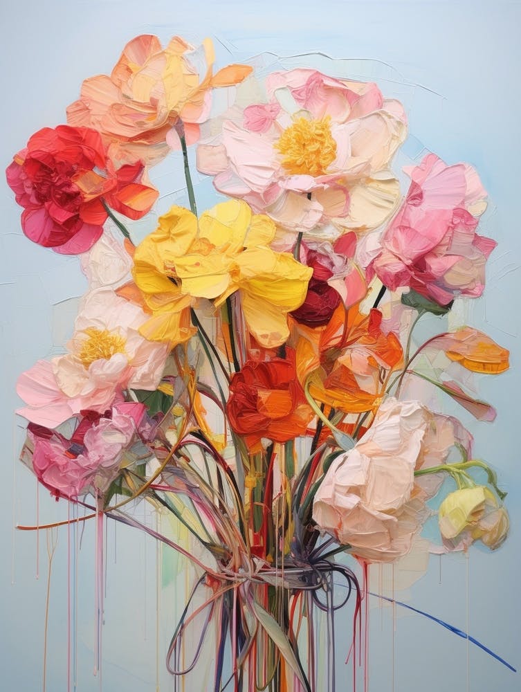 Abstract Flower Painting Peony 2
