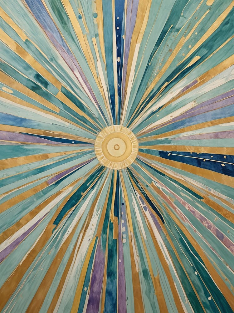 Rainbow Sunburst no5