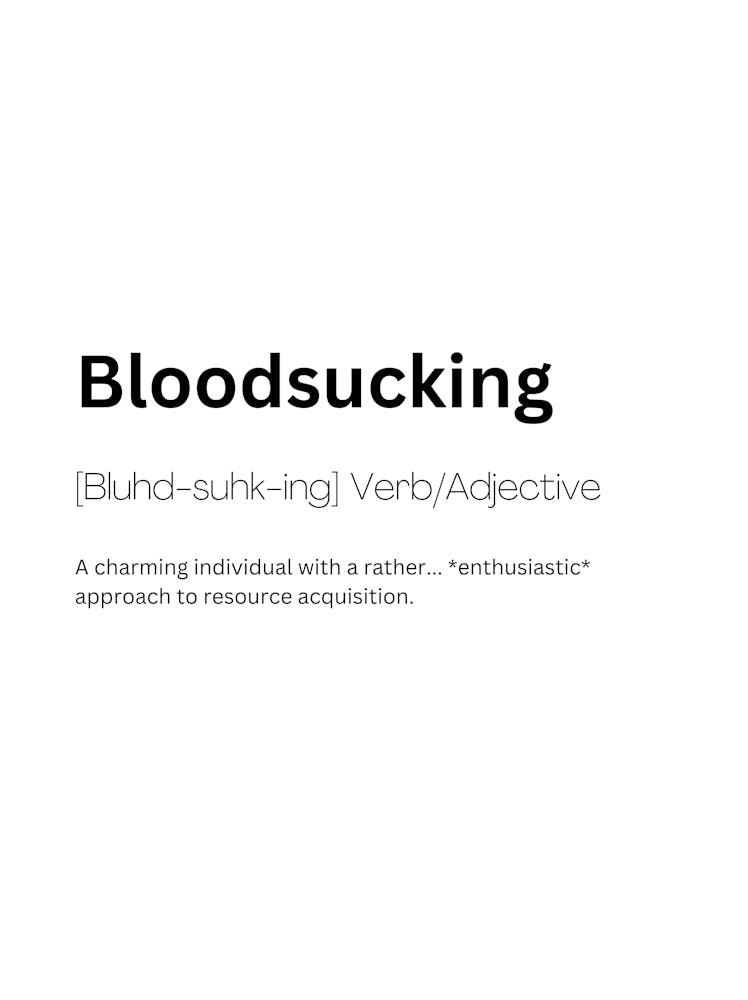 Bloodsucking Definition Meaning