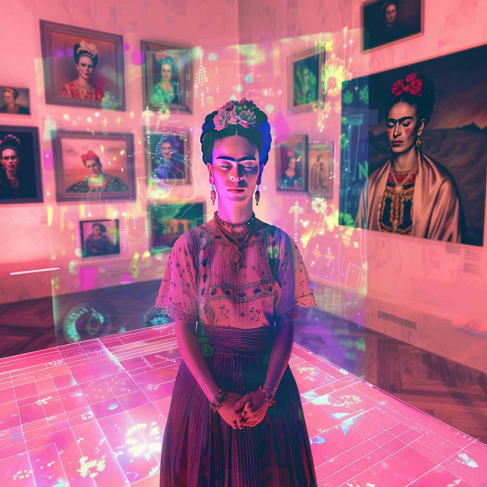Frida's Virtual Gallery Series. Kahlo is Her Own Virtual Curator. 2