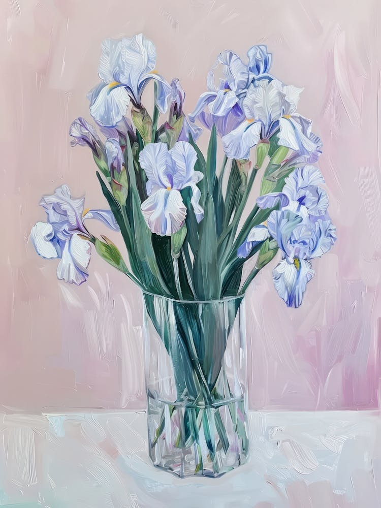 A World Of Flowers Iris 1 Painting