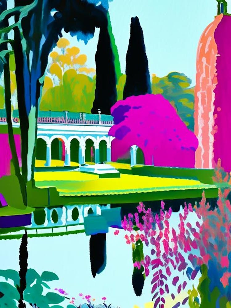 Nymphenburg Palace Gardens, Germany Abstract Still Life