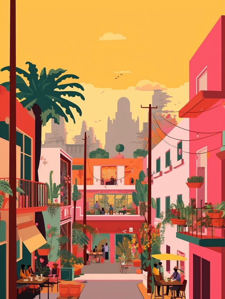 Mexico 3 Travel Illustration