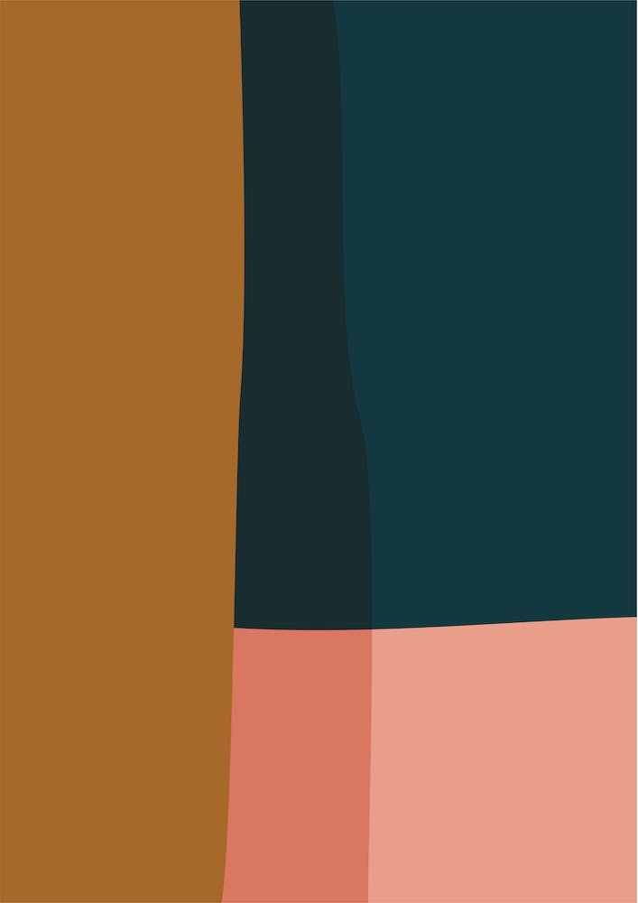 Abstract 1 Blue Brown Pink