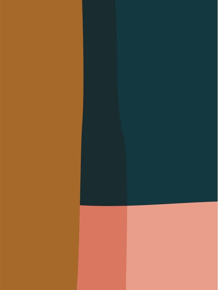 Abstract 1 Blue Brown Pink