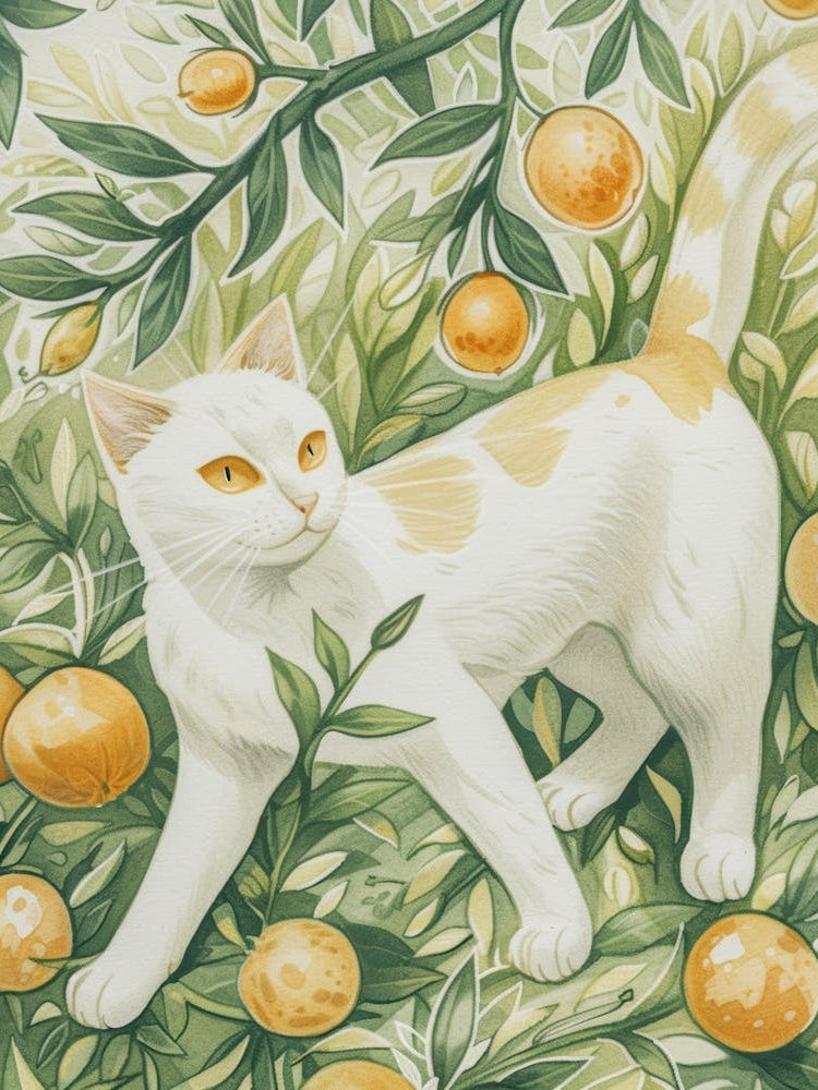 Cat In Oranges