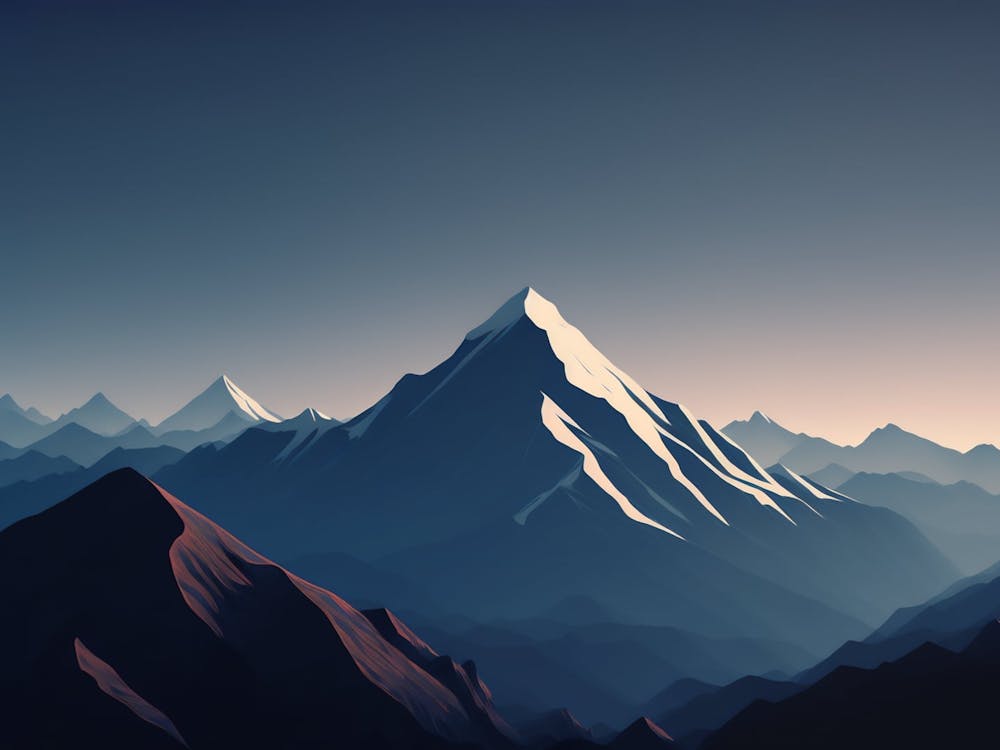 Berg, Himmel