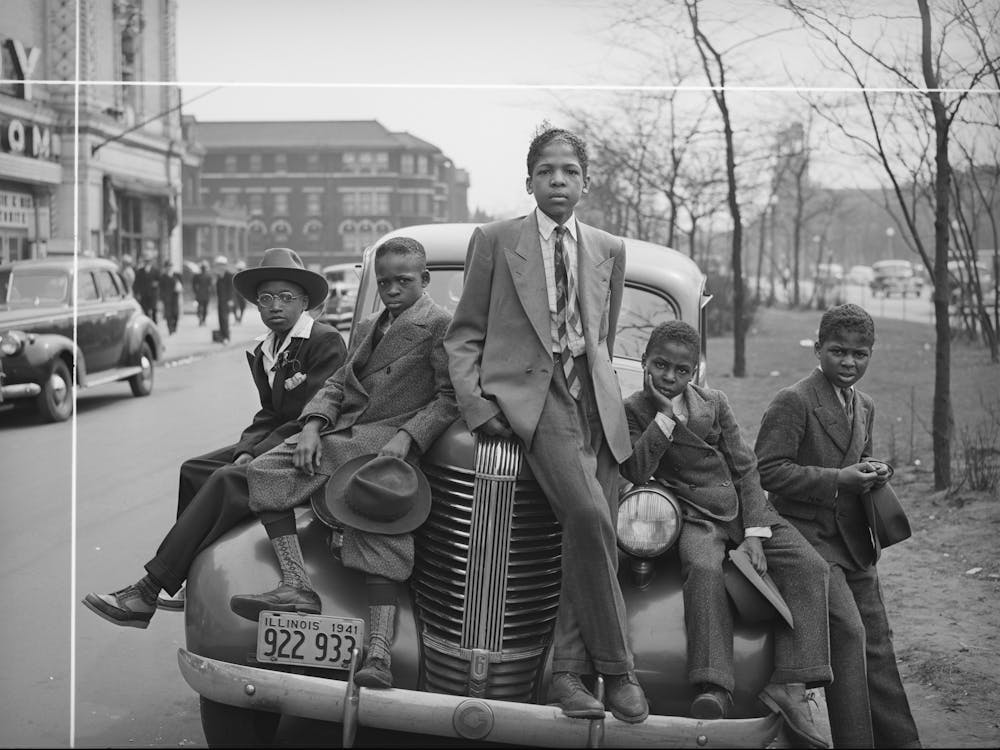 Boys On Easter Morning, Southside, Chicago, Illinois By Russell Lee