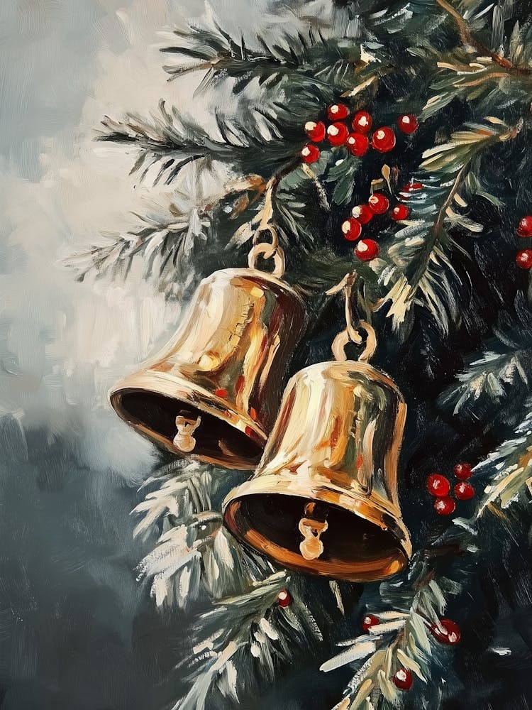 Golden Christmas Bells