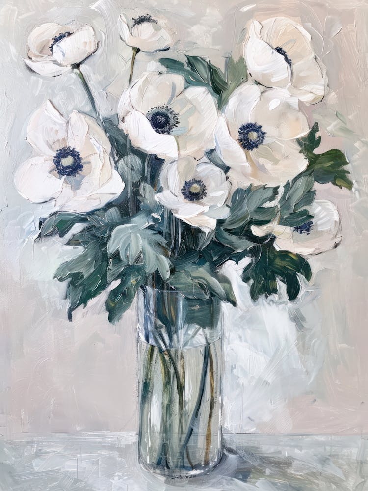 A World Of Flowers Anemone 2 Painting