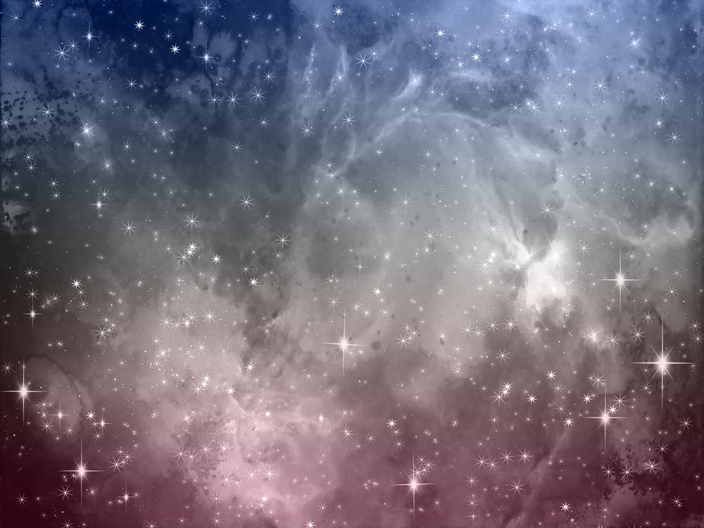 Blauvioletter Galaxien-Hintergrund