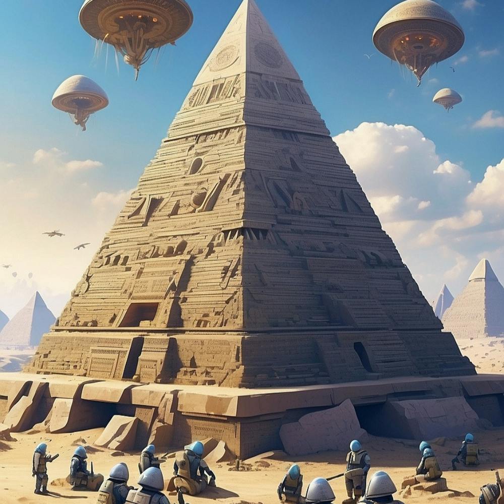 Die Pyramide in der Zukunft