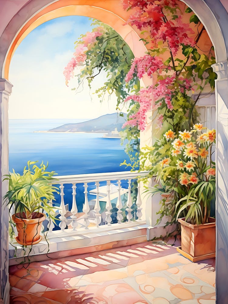 Floral Balcony View