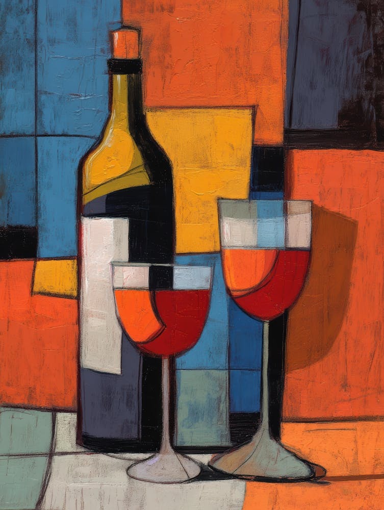 Wein und Gläser 5
