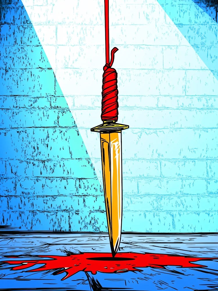 Knife With Blood On It 1